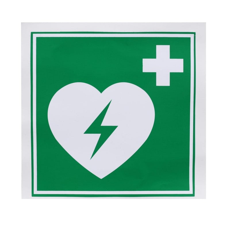 AED Plastic Sign, luminescent