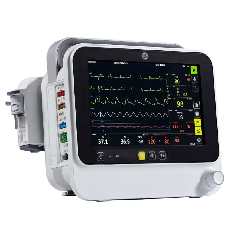GE Healthcare Patient Monitor B125 (12.1) | with GE SpO2 & printer