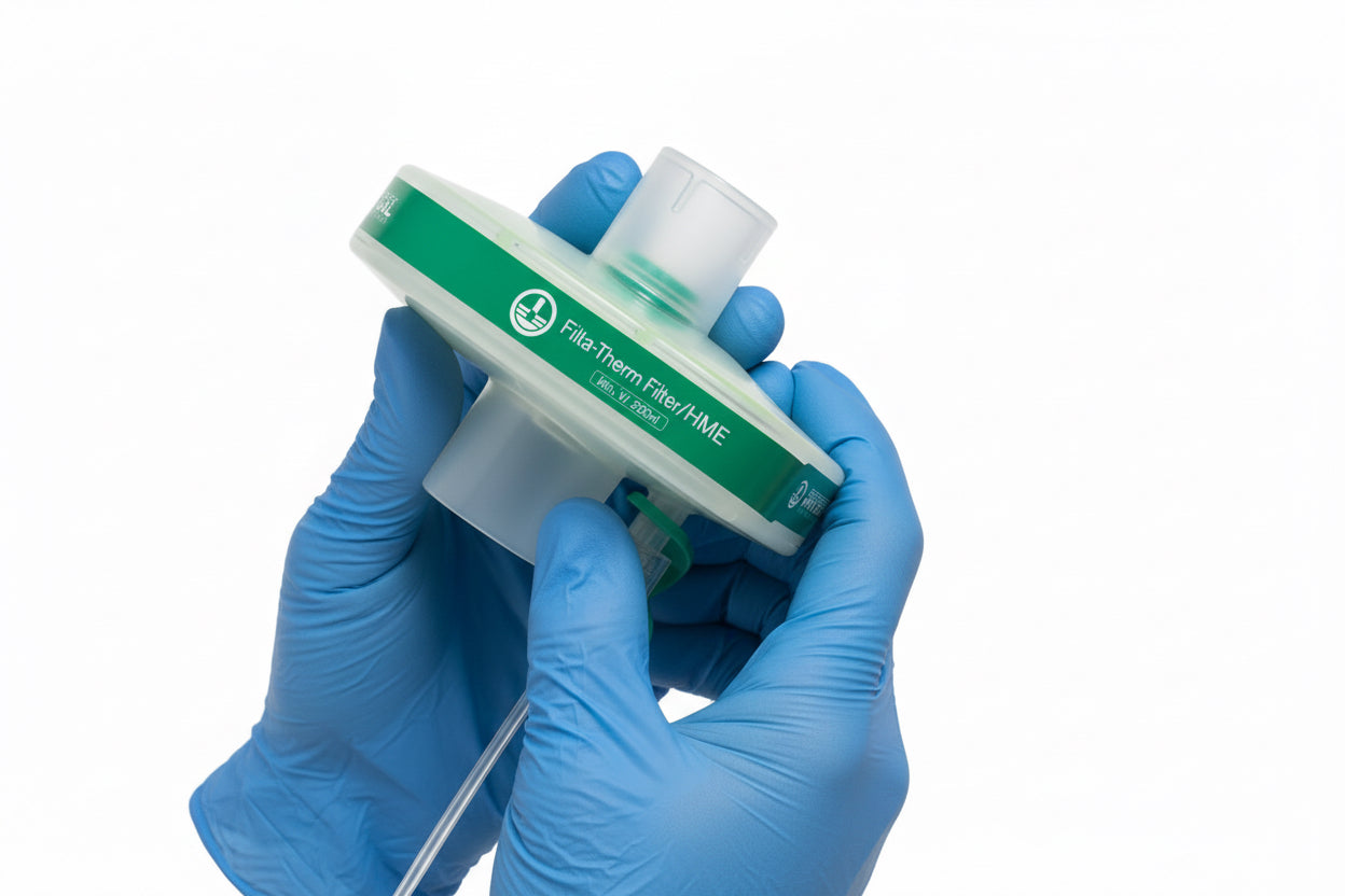 "Filta-Term" HME Filter with Luer-Port from Intersurgical
